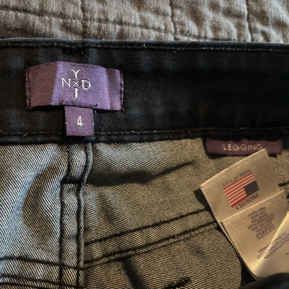 Not Your‎ Daughter’s Jeans Pull On Black Denim Leggings Jeggings